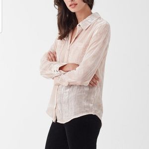 SPLENDID Moonstone Velvet Button Down Shirt